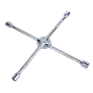 Heavy Duty Cross Wrench X Spanner Lug Wrench Tyre Tire Rim Nut Opener